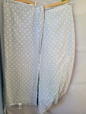 Pottery Barn Teen Flat and Fitted Sheet Polka Dot Gray XL TWIN